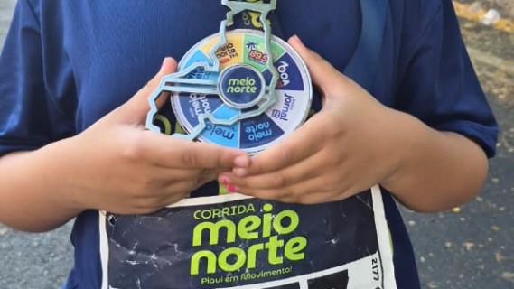 Atleta Mirim Flávia Beatriz, 6º Lugar na Corrida Meio Norte